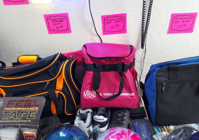 Bowling Bag on display