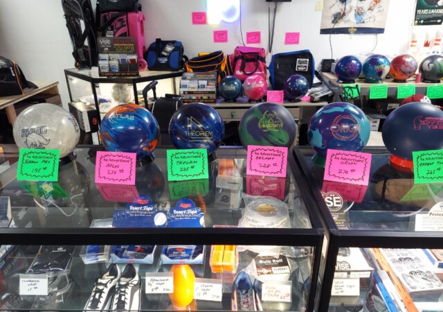 Bowling Balls on display